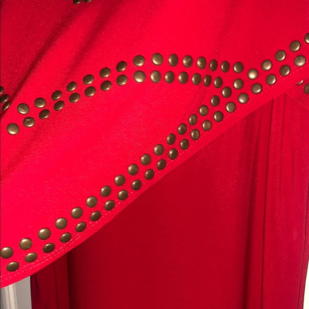 Antthony Red Cold Shoulder Top (S) - Picture 10 of 10